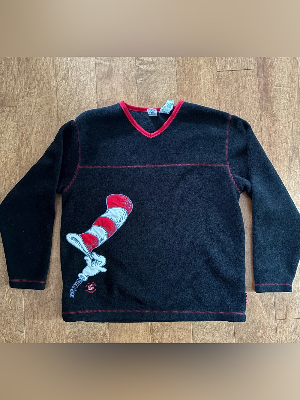 2003 Dr. Seuss Cat in the Hat Fleece (Mens M Womens L)